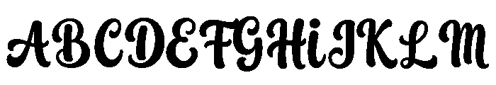 Averys Font UPPERCASE