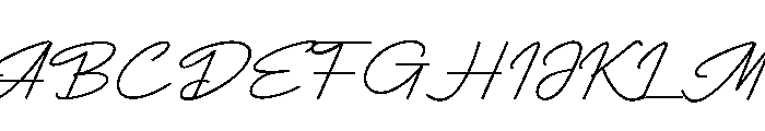 Avillah Font UPPERCASE