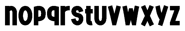 Avocandree Font LOWERCASE