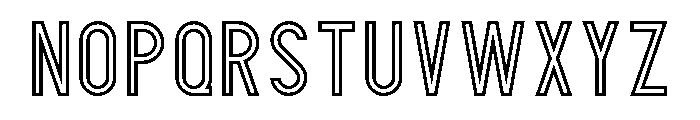 Avoqado Outline Font UPPERCASE