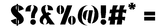 Avoria Black Font OTHER CHARS