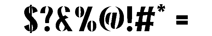 Avoria Bold Font OTHER CHARS