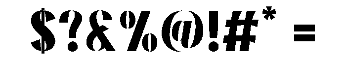 Avoria Extra Bold Font OTHER CHARS