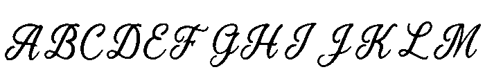 Avyaan Font UPPERCASE