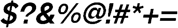 AV Qalisa Bold Oblique otf (700) Font OTHER CHARS