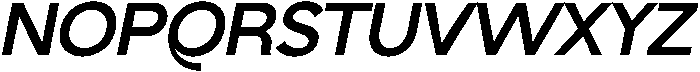 AV Qalisa Bold Oblique otf (700) Font UPPERCASE
