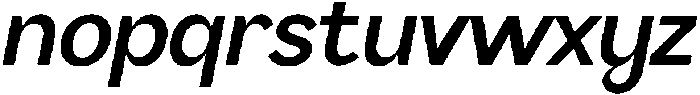 AV Qalisa Bold Oblique otf (700) Font LOWERCASE