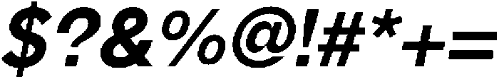 AV Qalisa Heavy Oblique otf (800) Font OTHER CHARS