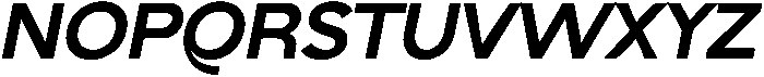 AV Qalisa Heavy Oblique otf (800) Font UPPERCASE