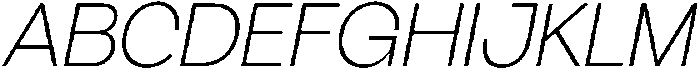 AV Qalisa Light Oblique otf (300) Font UPPERCASE