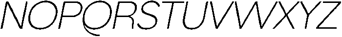 AV Qalisa Light Oblique otf (300) Font UPPERCASE