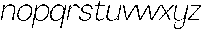 AV Qalisa Light Oblique otf (300) Font LOWERCASE