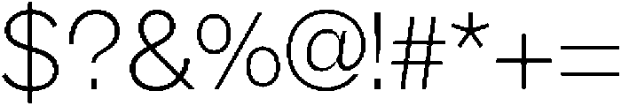 AV Qalisa Light otf (300) Font OTHER CHARS