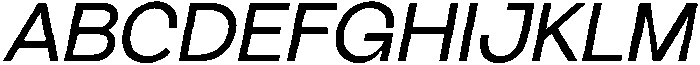 AV Qalisa Medium Oblique otf (500) Font UPPERCASE