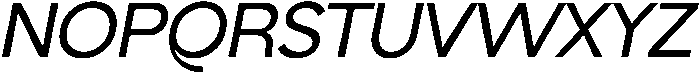 AV Qalisa Medium Oblique otf (500) Font UPPERCASE