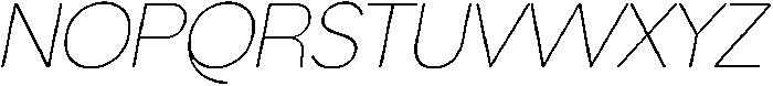 AV Qalisa Thin Oblique otf (100) Font UPPERCASE