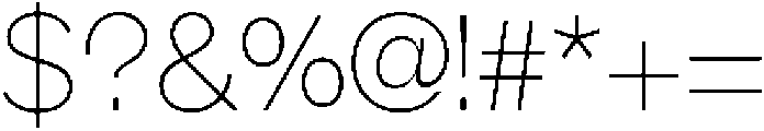 AV Qalisa Thin otf (100) Font OTHER CHARS