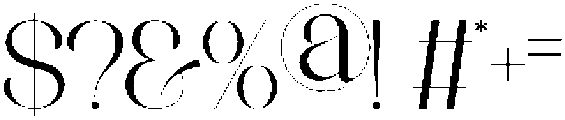Avakine Regular otf (400) Font OTHER CHARS