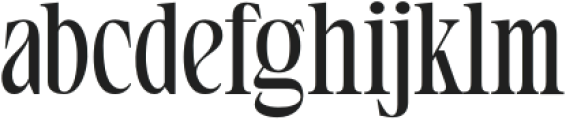 Avaleigh Regular otf (400) Font LOWERCASE