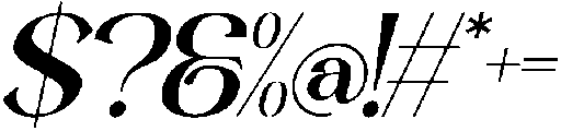 Avalient Italic otf (400) Font OTHER CHARS