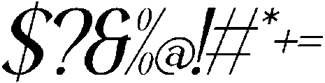Avalyne Italic otf (400) Font OTHER CHARS