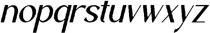 Avalyne Italic otf (400) Font LOWERCASE