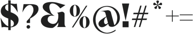 Avango Display Serif Bold otf (700) Font OTHER CHARS