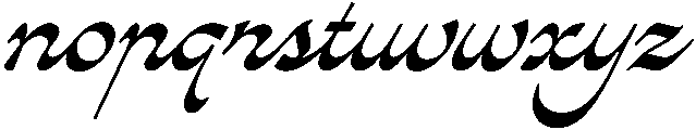 Avantgarde-Regular otf (400) Font LOWERCASE