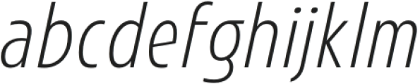 Avanti Extra Light Italic otf (200) Font LOWERCASE