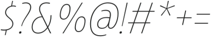 Avanti Thin Italic otf (100) Font OTHER CHARS