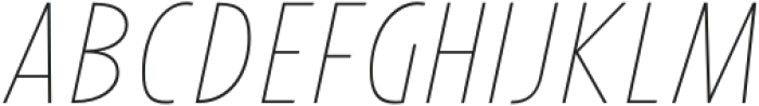 Avanti Thin Italic otf (100) Font UPPERCASE