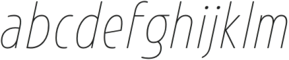 Avanti Thin Italic otf (100) Font LOWERCASE