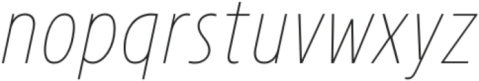 Avanti Thin Italic otf (100) Font LOWERCASE