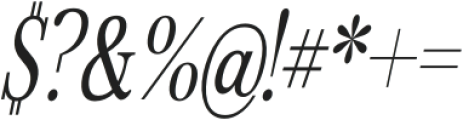 Avantime Narrow Regular Italic otf (400) Font OTHER CHARS