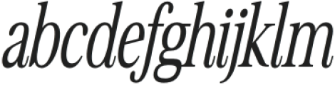 Avantime Narrow Regular Italic otf (400) Font LOWERCASE