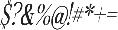 Avantime Narrow Semi Bold Italic otf (600) Font OTHER CHARS