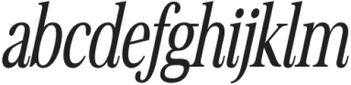 Avantime Narrow Semi Bold Italic otf (600) Font LOWERCASE
