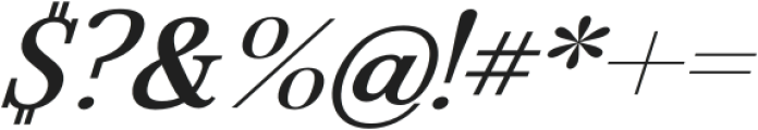 Avantime Wide Bold Italic otf (700) Font OTHER CHARS