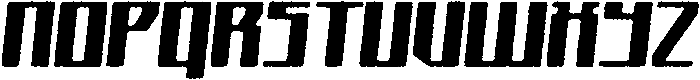 Avantra Circular Eroded Italic otf (400) Font UPPERCASE
