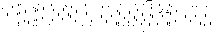 Avantra Circular Outline Italic otf (400) Font