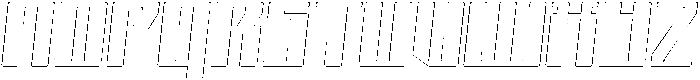 Avantra Circular Outline Italic otf (400) Font UPPERCASE