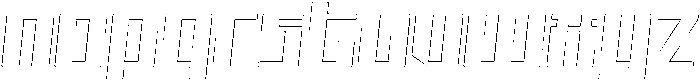 Avantra Circular Outline Italic otf (400) Font LOWERCASE