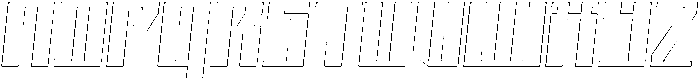 Avantra Outline Italic otf (400) Font UPPERCASE