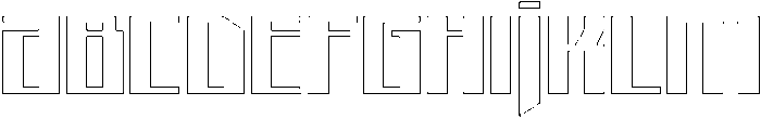 Avantra Outline otf (400) Font UPPERCASE