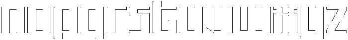 Avantra Outline otf (400) Font LOWERCASE