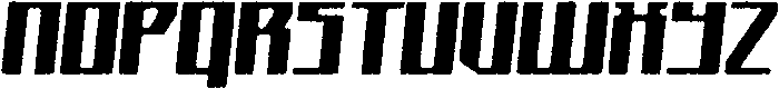 Avantra Rounded Eroded Italic otf (400) Font UPPERCASE