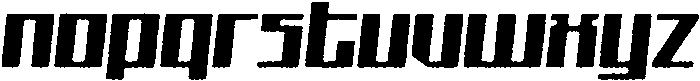 Avantra Rounded Eroded Italic otf (400) Font LOWERCASE