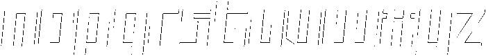Avantra Rounded Outline Italic otf (400) Font LOWERCASE