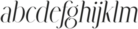 Avarice Italic otf (400) Font LOWERCASE