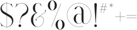 Avarice Regular otf (400) Font OTHER CHARS